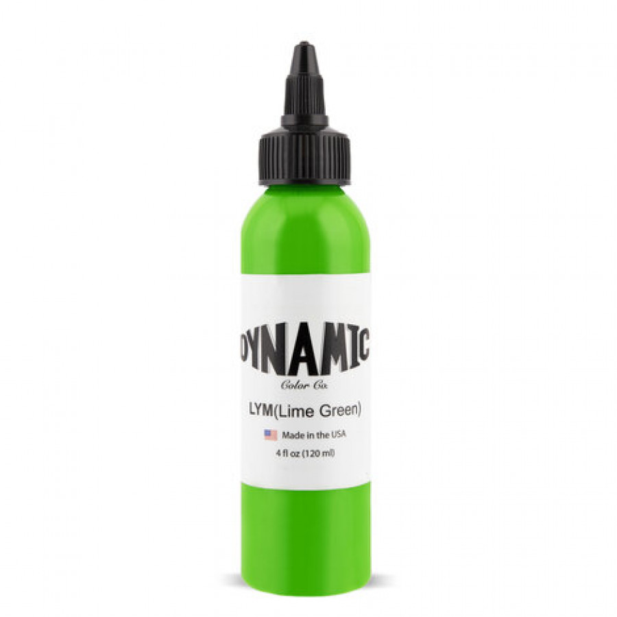 Тату краска Dynamic Colors Leaf Green - 120 мл ярко-зеленый