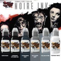 Краска World Famous Tattoo Ink Thomas Carli Jarlier Noire Ink Set (6 пигментов)