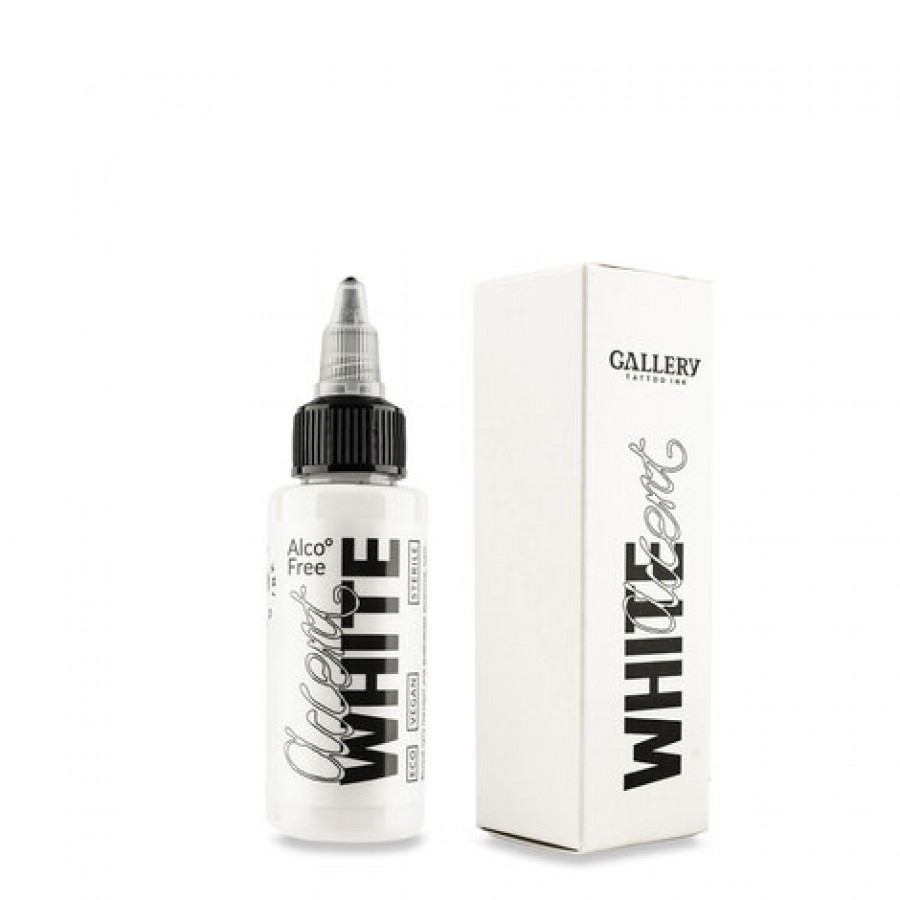 Тату краска Gallery ink Accent White (белый для акцента цвет)