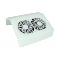Настольный пылесос для маникюра Nail Dust Collector Double Strong Fans белый