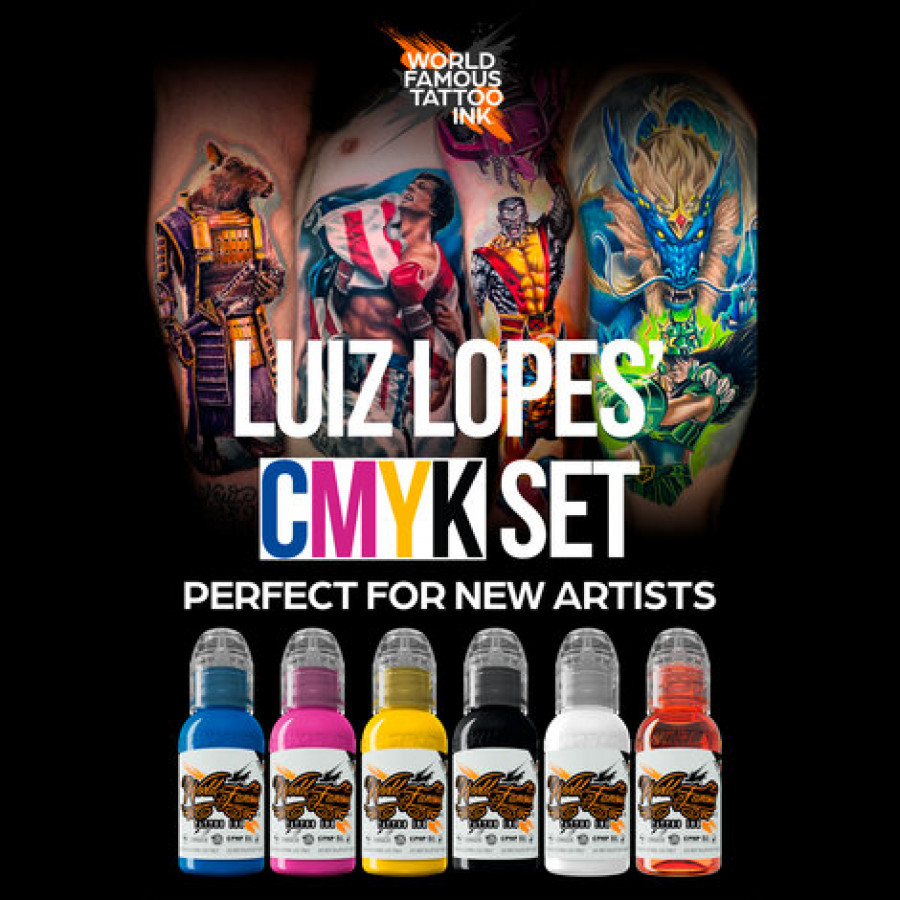 Tattoo Ink Luiz Lopez CMYK Set