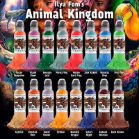 Краска World Famous Tattoo Ink Ilya Fom's Animal Kingdom Set (16 пигментов)