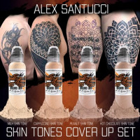 Краска World Famous Tattoo Ink Alex Santucci Cover-Up Set (4 пигмента)